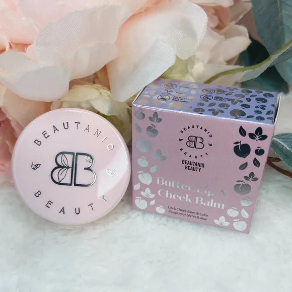 Beautaniq Beauty Butter Lip & Cheek Balm Peach Blush Full Size New - Picture 2 of 5